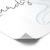 Bis bald Baby Shower Geschenk Poster (Ecke)
