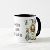 "Bis bald" Benutzerdefinierte Tasse (VorderseiteRechts)