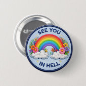 Bis bald in der Hölle Button (Vorne & Hinten)