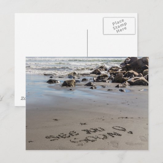 Bis bald! postkarte (Vorne/Hinten)