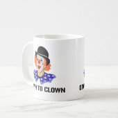 Bis Clown Funny Spaß Joke Kaffeetasse (Vorderseite Links)