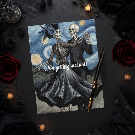 Bis dass der Tod das Skelett Van Gogh Gothic Save Postkarte