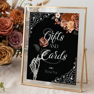 Bis dass der Tod Herbst-Blumen-Gotik-Geschenke- un Poster