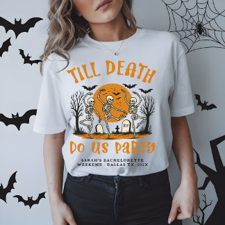 Bis dass der Tod uns Party Bachelorette Halloween Tri-Blend Shirt