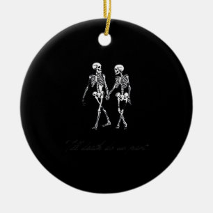 Bis dass der Tod uns scheidet bis zum Grab Klassis Keramik Ornament