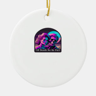 Bis dass der Tod uns scheidet Faultier und Seelenv Keramik Ornament