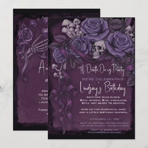 Bis dass der Tod uns scheidet, Geburtstag gothisch Save The Date