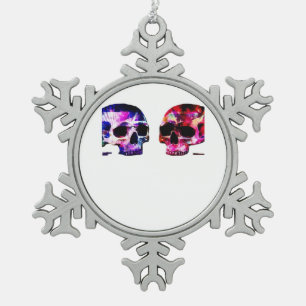 Bis dass der Tod uns scheidet Gemeinsames romantis Schneeflocken Zinn-Ornament