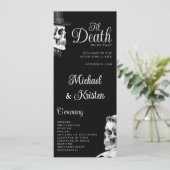 Bis dass der Tod uns scheidet Gothic Schädel Schwa Programm (Stehend Vorderseite)
