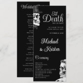 Bis dass der Tod uns scheidet Gothic Schädel Schwa Programm (Vorne/Hinten)