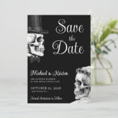 Bis dass der Tod uns scheidet Gothic Schädel schwa Save The Date (Stehend Vorderseite)
