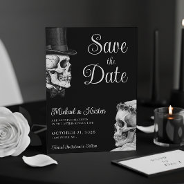 Bis dass der Tod uns scheidet Gothic Schädel schwa Save The Date