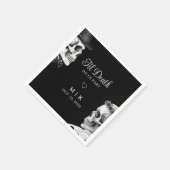 Bis dass der Tod uns scheidet Gothic Schädel schwa Serviette (Ecke)