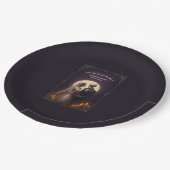 Bis dass der Tod uns scheidet Gothic-Skelette Hoch Pappteller (Schrägansicht)