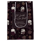 Bis dass der Tod uns scheidet - Gothic-Totenkopf-  Mittlere Geschenktüte (Rückseite)