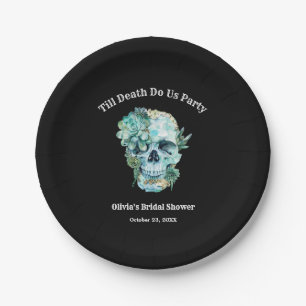 Bis dass der Tod uns scheidet Halloween Brauseuse Pappteller