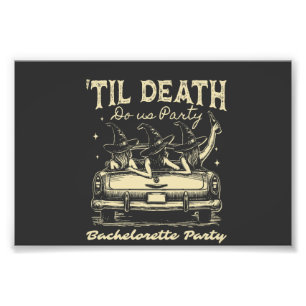 Bis dass der Tod uns scheidet Halloween D Gelb Fotodruck