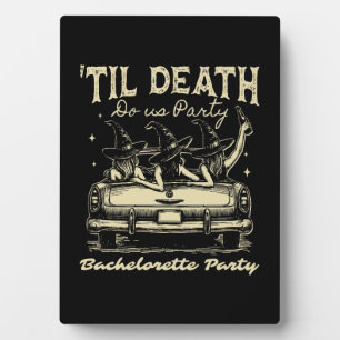 Bis dass der Tod uns scheidet Halloween D Gelb Fotoplatte