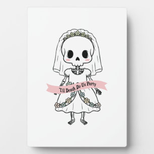 Bis dass der Tod uns scheidet Halloween Fotoplatte