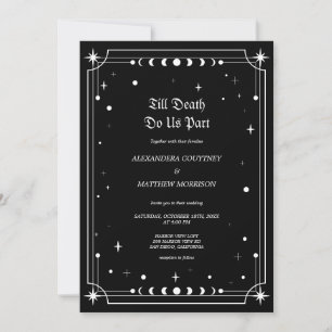 Bis dass der Tod uns scheidet Halloween-Hochzeit Einladung