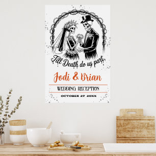 Bis dass der Tod uns scheidet Halloween Hochzeitsb Poster