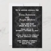 Bis dass der Tod uns scheidet Hochzeit Einladung (Rückseite)