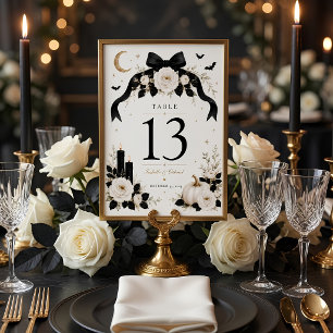Bis dass der Tod uns scheidet Hochzeit Gothic schw Tischnummer