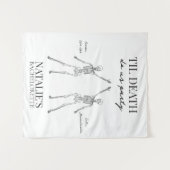 Bis dass der Tod uns scheidet Junggesellinnenabsch Wandteppich (Vorderseite (Horizontal))