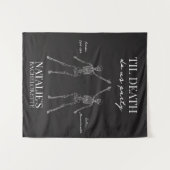 Bis dass der Tod uns scheidet Junggesellinnenabsch Wandteppich (Vorderseite (Horizontal))