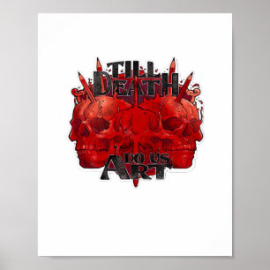 Bis dass der Tod uns scheidet Klassiker – Skelett Poster