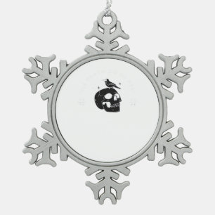 Bis dass der Tod uns scheidet - Klassische Hochzei Schneeflocken Zinn-Ornament