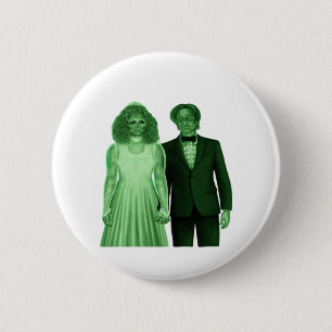 Bis dass der Tod uns scheidet Klassisches Retro-De Button