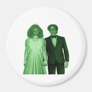 Bis dass der Tod uns scheidet Klassisches Retro-De Magnet