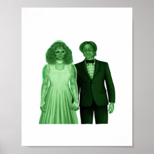 Bis dass der Tod uns scheidet Klassisches Retro-De Poster