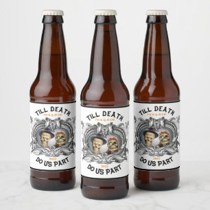 Bis dass der Tod uns scheidet - Lebensmittel- und Bierflaschenetikett