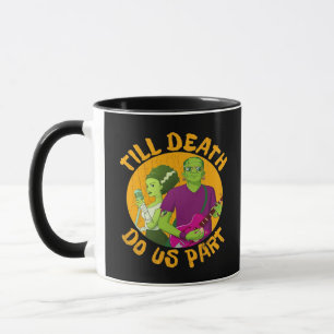 Bis dass der Tod uns scheidet! Lustiges Halloween- Tasse