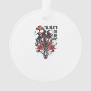 Bis dass der Tod uns scheidet – Minimalistische Sk Ornament