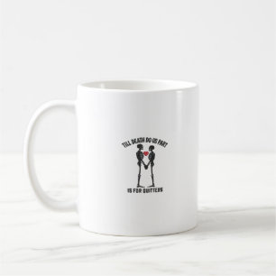 Bis dass der Tod uns scheidet - Minimalistisches V Kaffeetasse