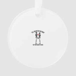 Bis dass der Tod uns scheidet - Minimalistisches V Ornament