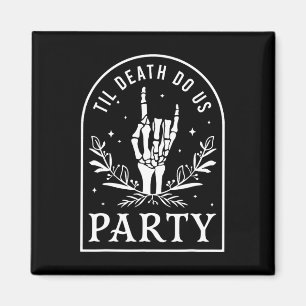 Bis dass der Tod uns scheidet Retro-Halloween-Jung Magnet