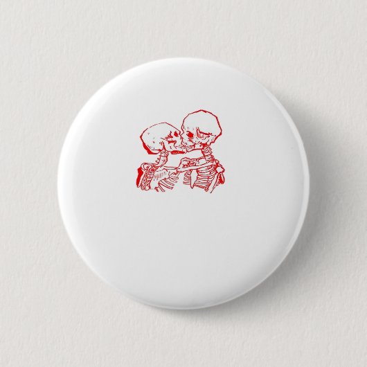 Bis dass der Tod uns scheidet (Rot Transparent) Button (Vorderseite)