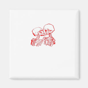 Bis dass der Tod uns scheidet (Rot Transparent) Magnet