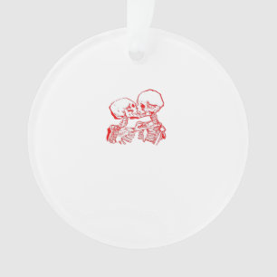 Bis dass der Tod uns scheidet (Rot Transparent) Ornament