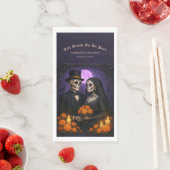 Bis dass der Tod uns scheidet Schädel Candy Paar H Serviette (Beispiel)