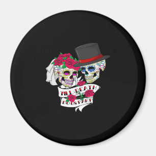Bis dass der Tod uns scheidet Schädel Magnet