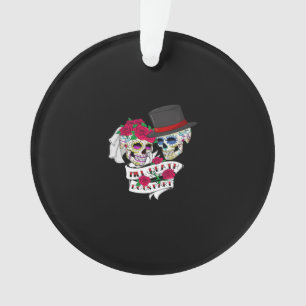 Bis dass der Tod uns scheidet Schädel Ornament