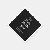 Bis dass der Tod uns scheidet Serviette (Ecke)