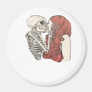 Bis dass der Tod uns scheidet Skelett Art Klassike Magnet