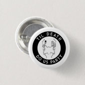Bis dass der Tod uns scheidet Skelett-Paar Jungges Button (Vorne & Hinten)