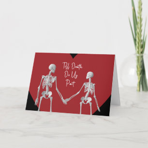 Bis dass der Tod uns scheidet Valentinstag-Karte o Dankeskarte